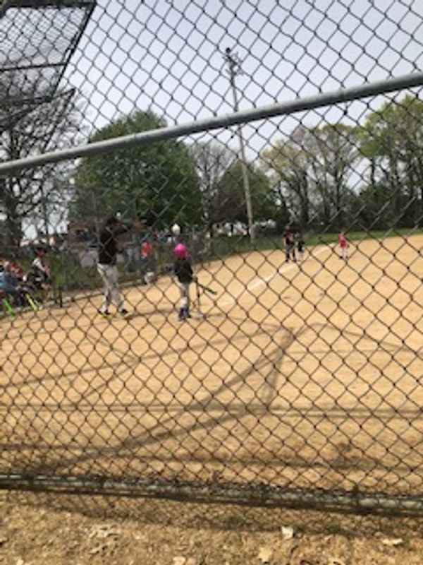 A softball game at a community event